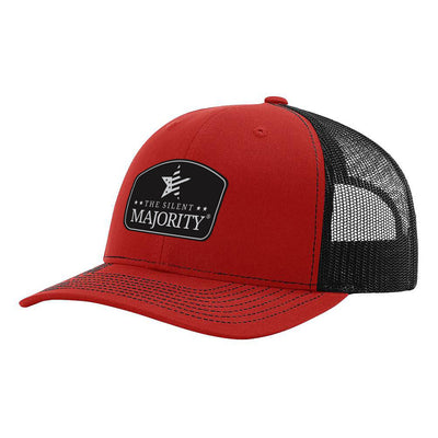 TSM Black Arch Patch Hat R112 Red/Black